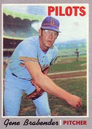 1970 Topps Baseball Cards      289     Gene Brabender